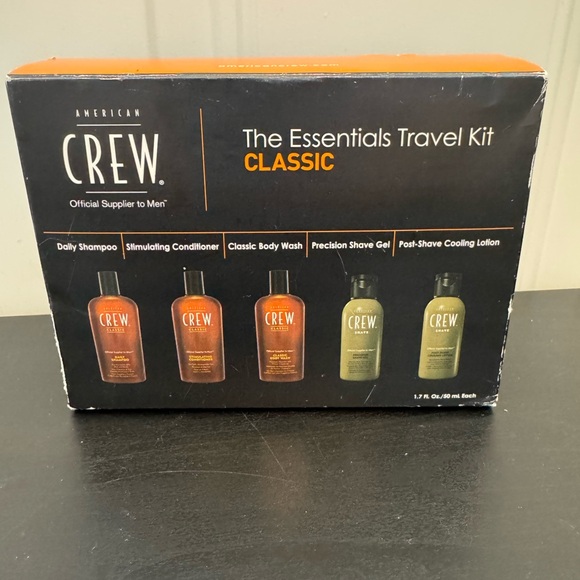American Crew The Essentials Travel Kit Classic - Shampoo Conditioner Body Wash - Picture 1 of 6